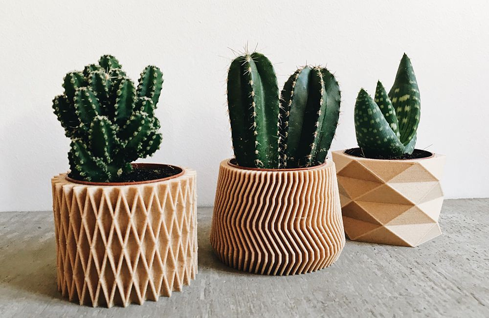  Pots  planters in 3D printing available at Le point D